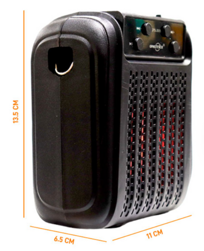 🔊 Bocina Portátil Bluetooth GTS-2005 – 3" con Micrófono y Luces LED
