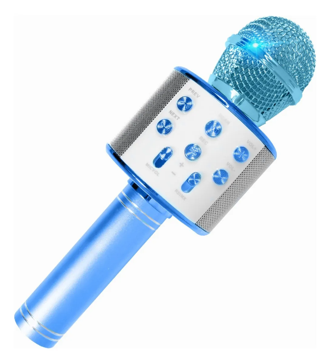 🎤 Micrófono Inalámbrico de Karaoke Bluetooth WS-858 – Con Altavoz Integrado y Efectos de Voz