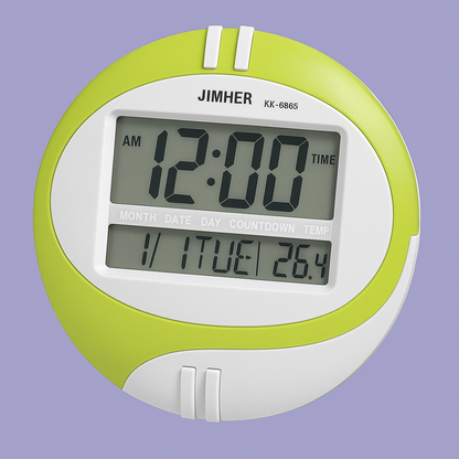 🕒 Reloj Digital Jimher KK-6865 (Diseño Ovalado)