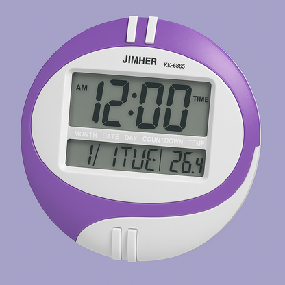 🕒 Reloj Digital Jimher KK-6865 (Diseño Ovalado)