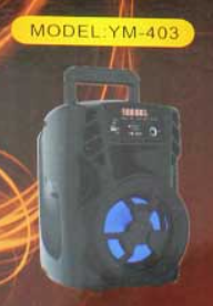🔊 Bocina Bluetooth MAIZ YM-403 – 4" con Luces LED y Radio FM
