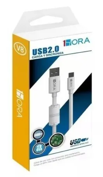 🔌 Cable Micro USB 1Hora CAB031 – 1.5 metros, Carga Rápida Reforzado