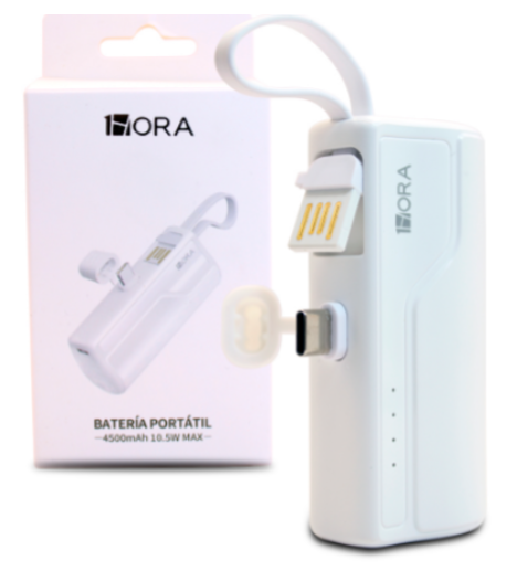 🔋 Power Bank 1Hora GAR262 – 4500 mAh, Tipo C
