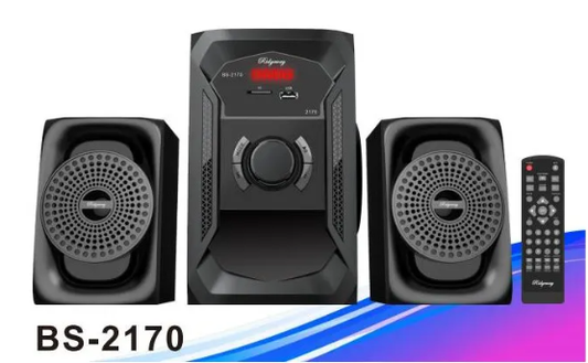 🧰 Bocina Bluetooth BS-2170 – Sistema de Sonido 2.1 Hi-Fi (1x4", 2x3")