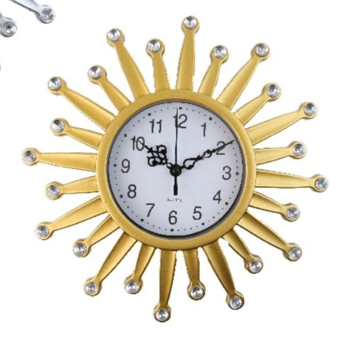 🕒Reloj de pared estrella dorado QUARTZ